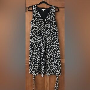 Motherhood Maternity Sleeveless Dress Butterflies Size Large